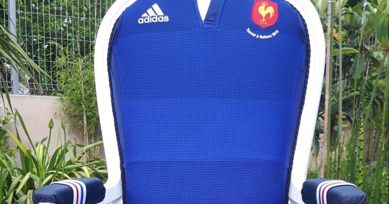 Fauteuil Voltaire Maillot Rugby Equipe de France
