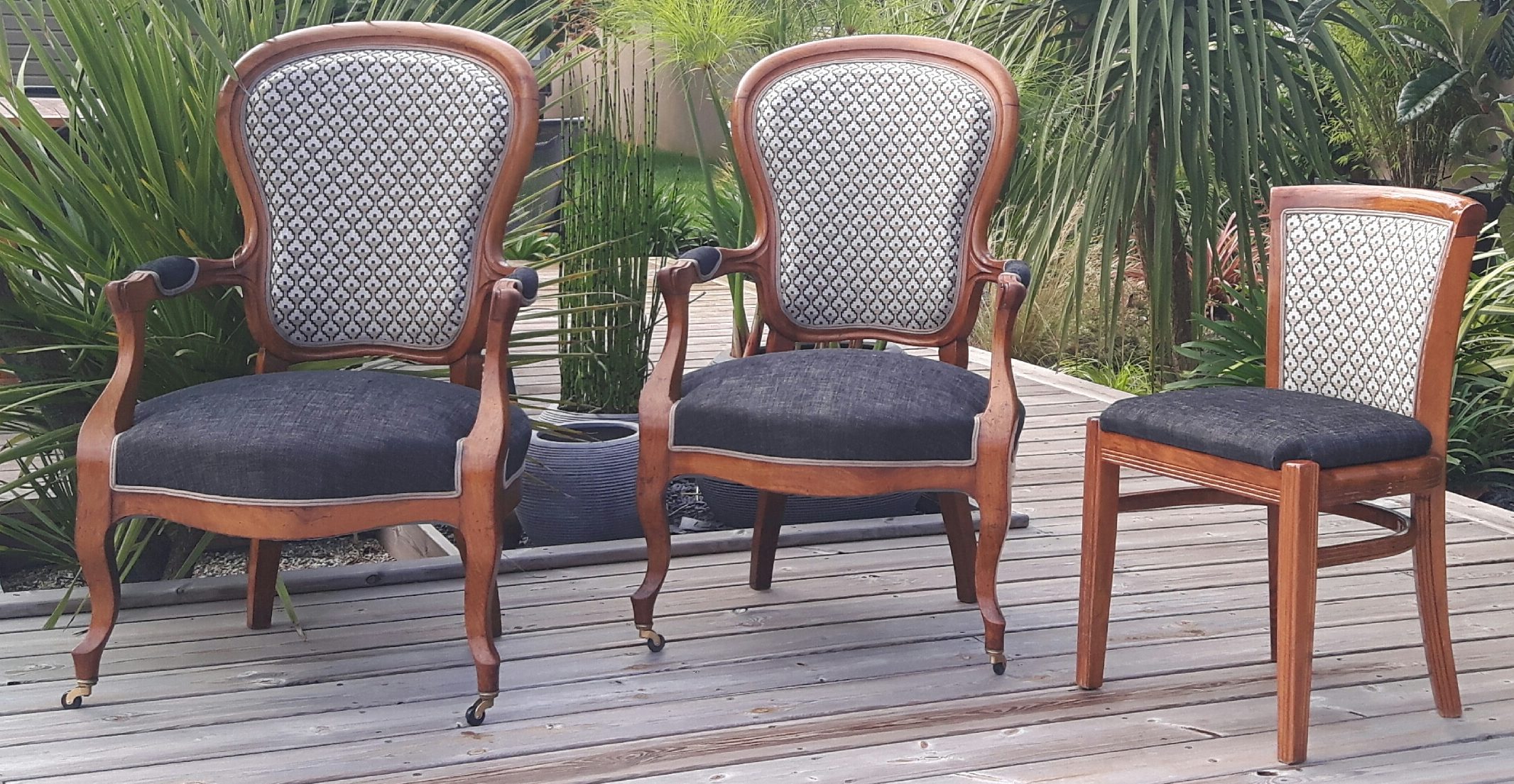 Bègles – Bordeaux Réfection complète traditionnelle fauteuil Louis Phillipe – Chaise contemporaine