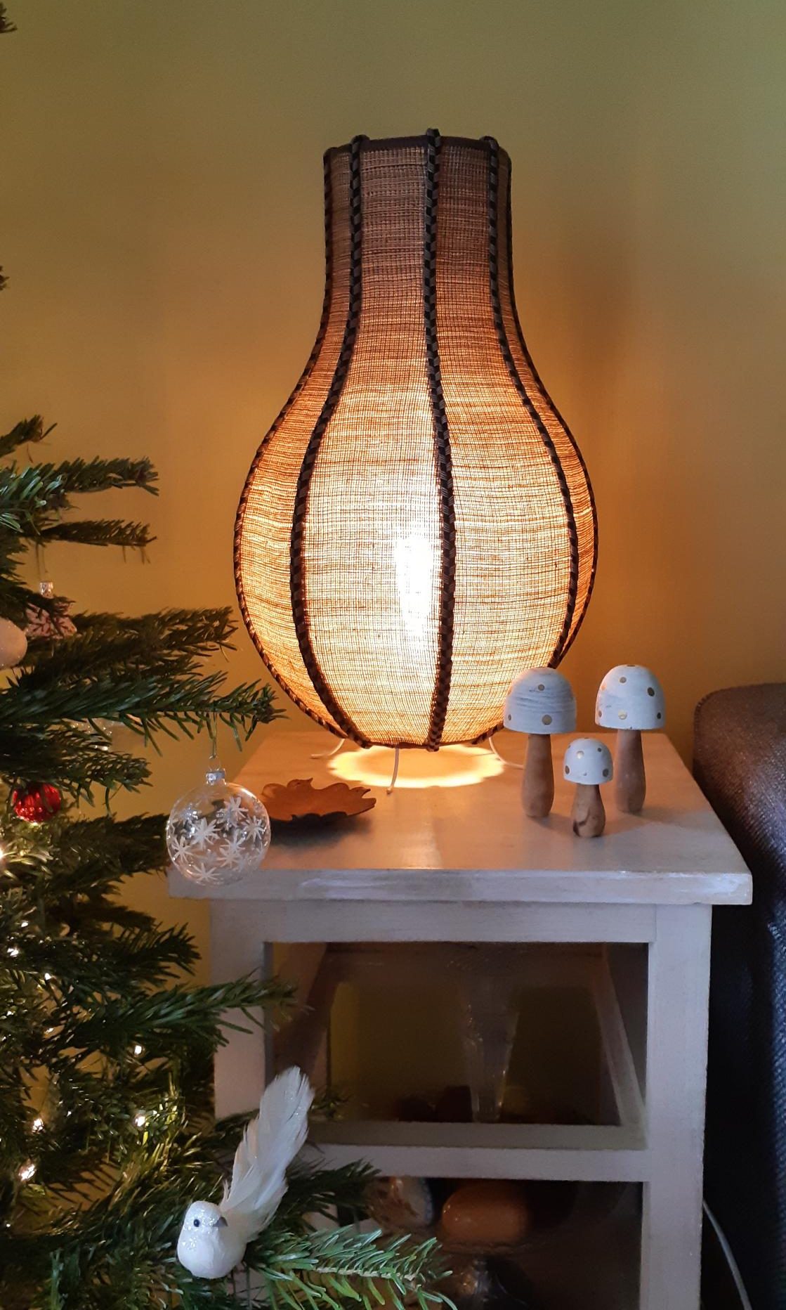 Lampe à poser sur mesure – Fait main – Abaca