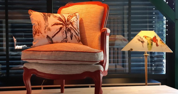 Fauteuil Bergère à coussin – Relooking