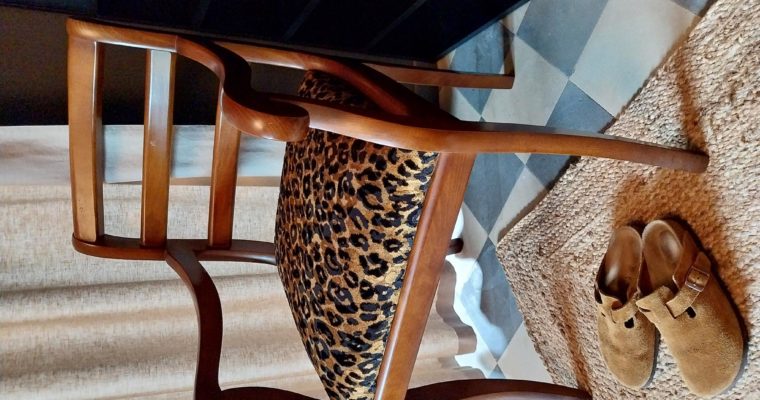 33400 TALENCE – Fauteuil Bridge – Tissu Leopard